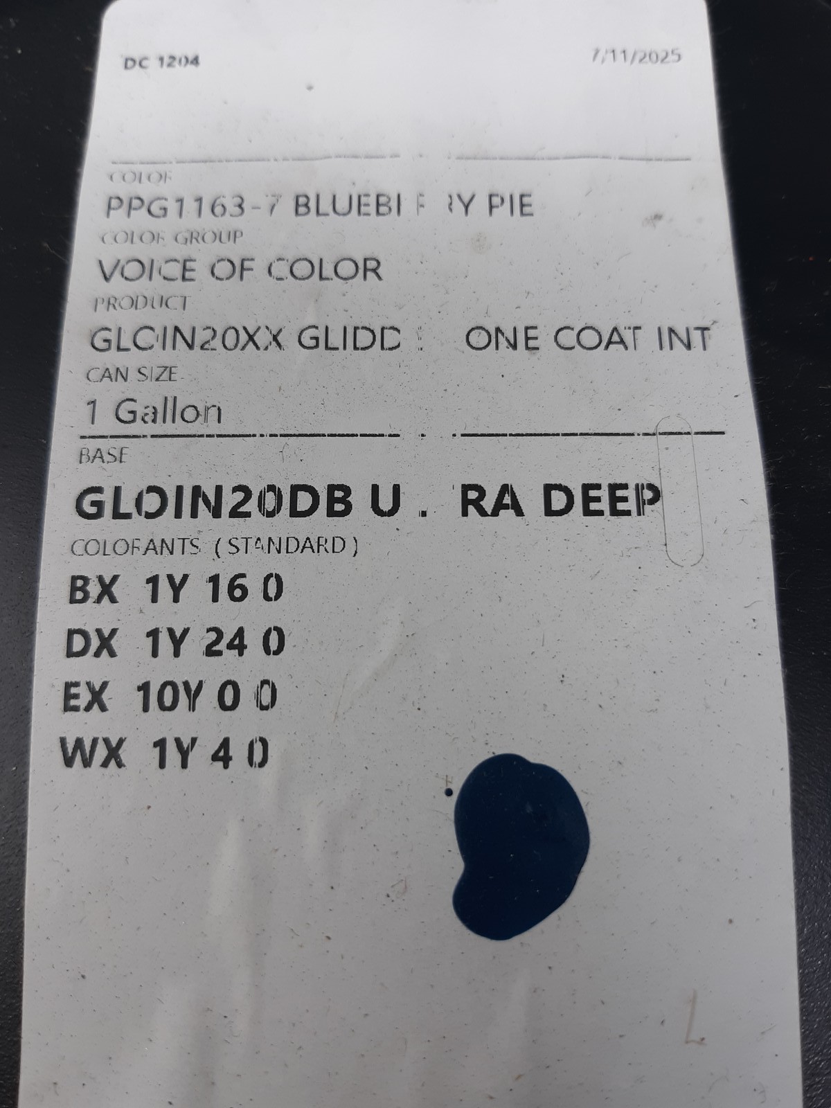 Glidden ONE COAT Interior Paint + Primer, Eggshell, 114 fl oz – Blueberry Pie |