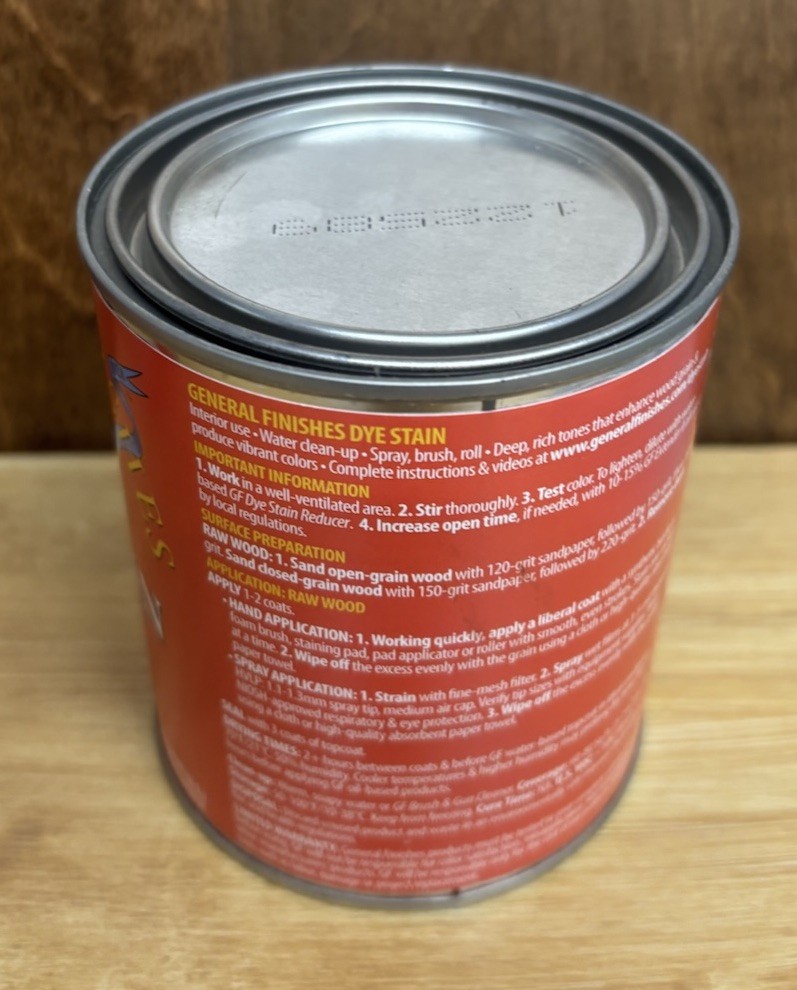 General Finishes Water Based Dye ☀️ Pewter – Pint