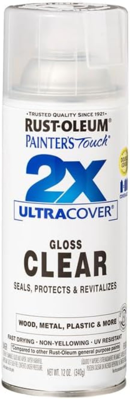 Rust Oleum Painters Touch 2X Ultra Cover Gloss Clear 12 Oz 6 Pack