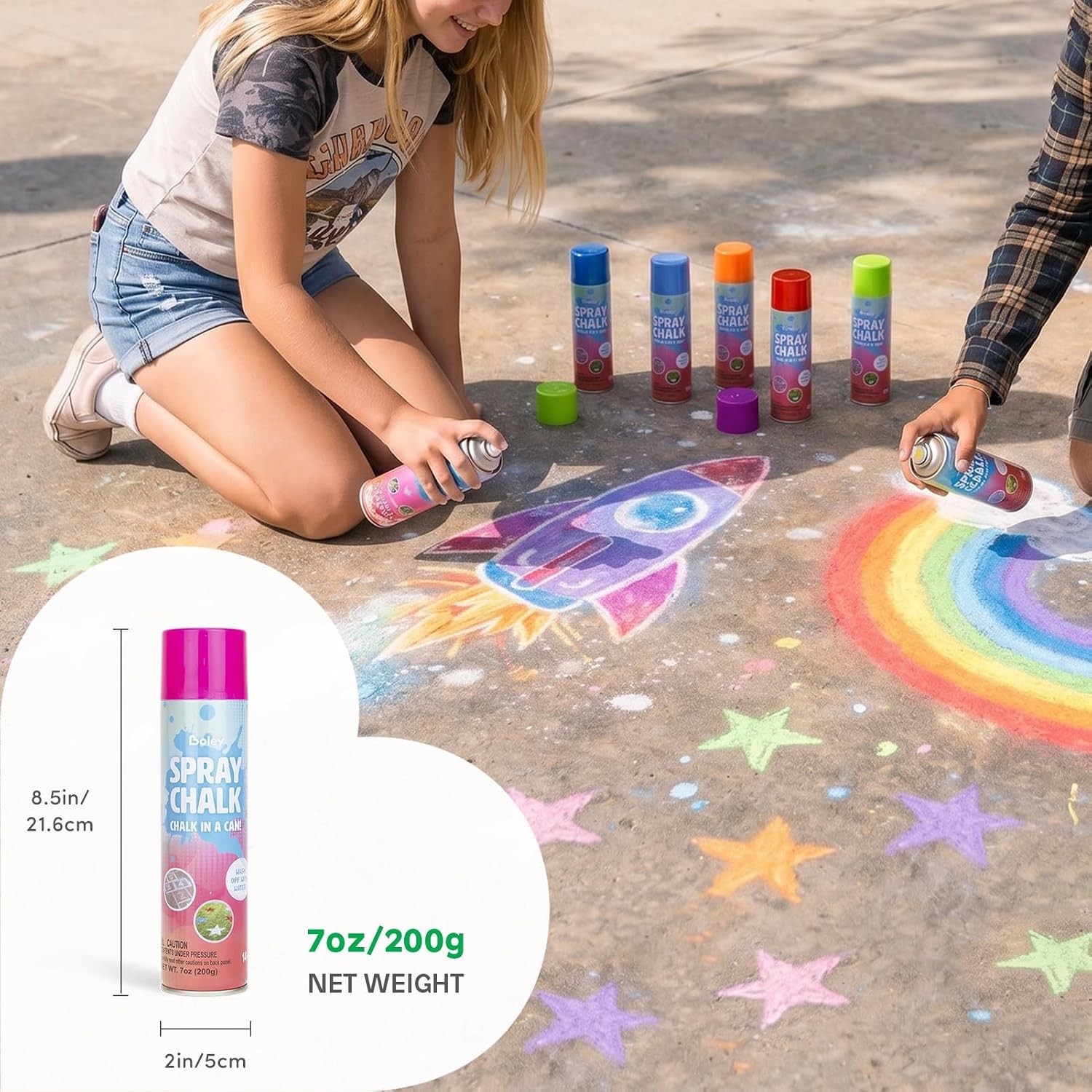 Easy-to-Use Chalk Spray Paint – Fun for Families