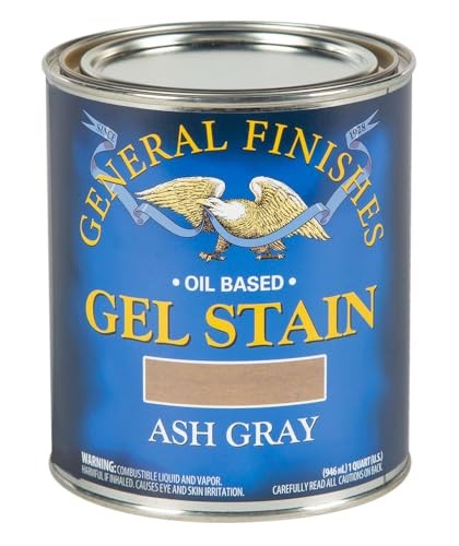 General Finishes 1 Quart Ash Gray Oil Base Gel Stain for Home Improvement