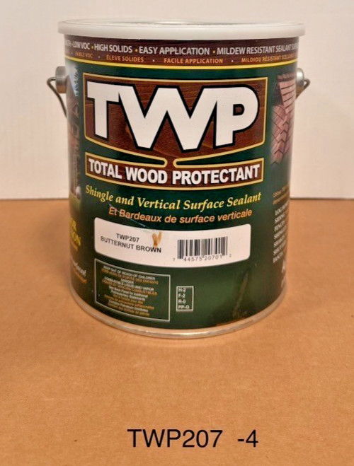 TWP 207 Butternut Brown Shake & Shingle Sealant – 1 Gallon DENTED CAN