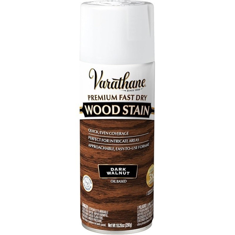 Premium Fast Dry Wood Stain Spray Easy to Use Indoor Furniture 40 sq ft Coverage