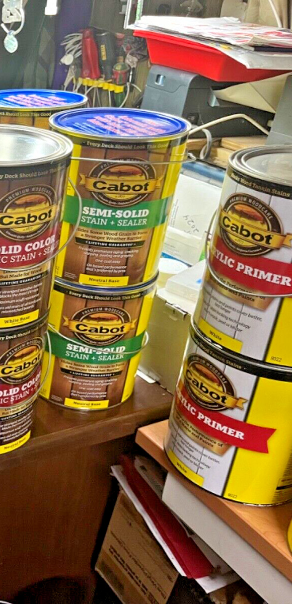 Cabot Semi-Solid Low VOC Semi-Solid Tintable Neutral Base Oil-Based x4 Gallons