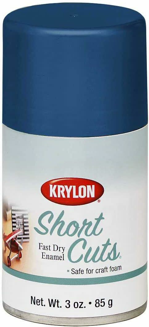 Krylon KSCS034 Short Cuts Aerosol Spray Paint, 3-Ounce, Ocean Blue
