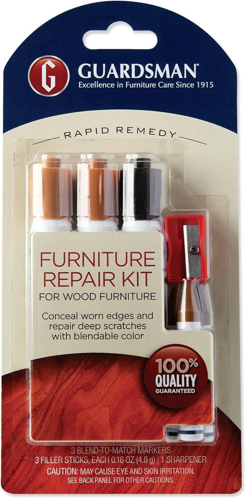 Wood Furniture Markers and Wax Wood Filler Sticks | Furniture Scratch Repair Kit