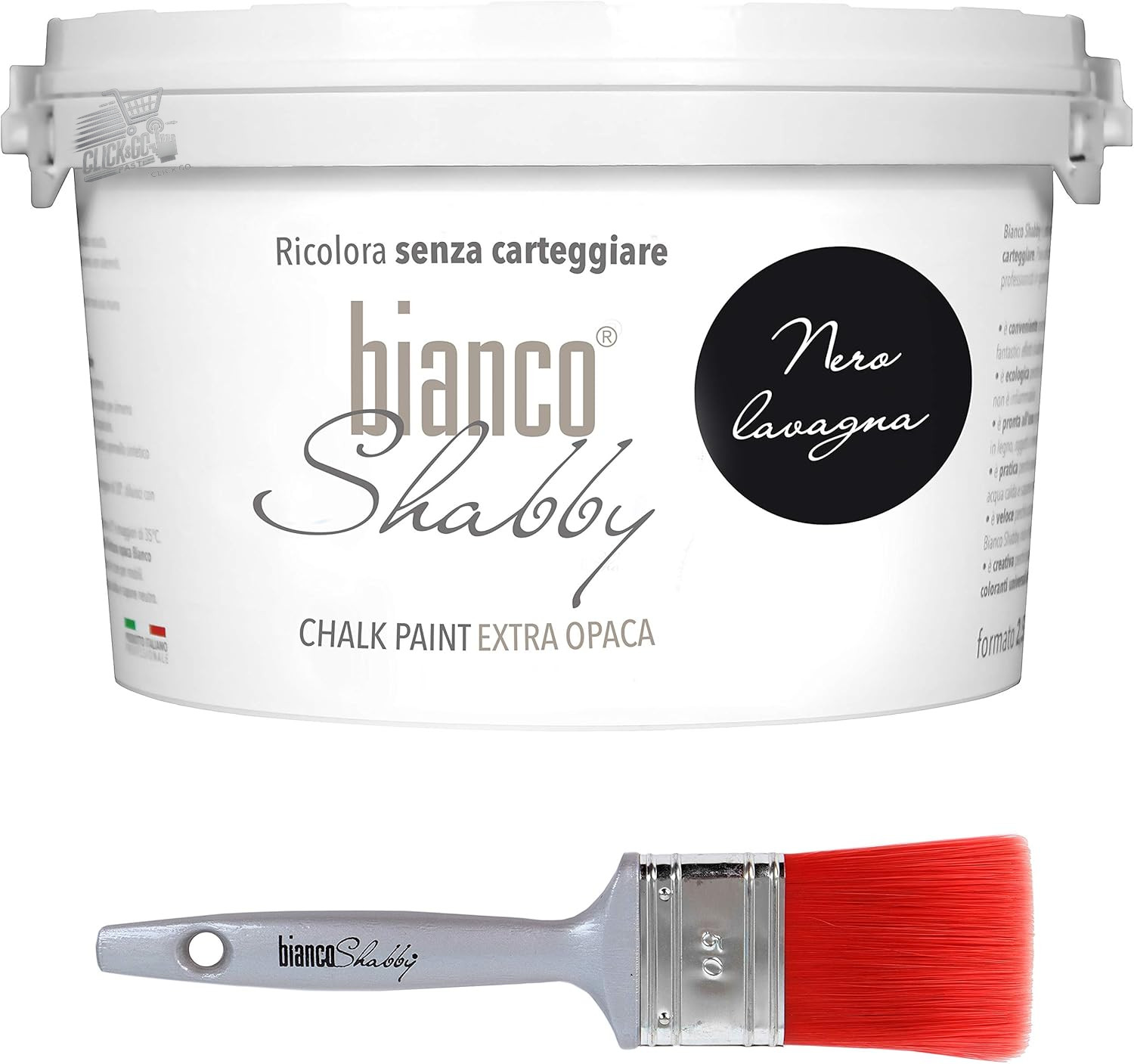 Chalk Paint Blackboard Shabby Chic 2.5L Matte Wood Furniture Walls Brush