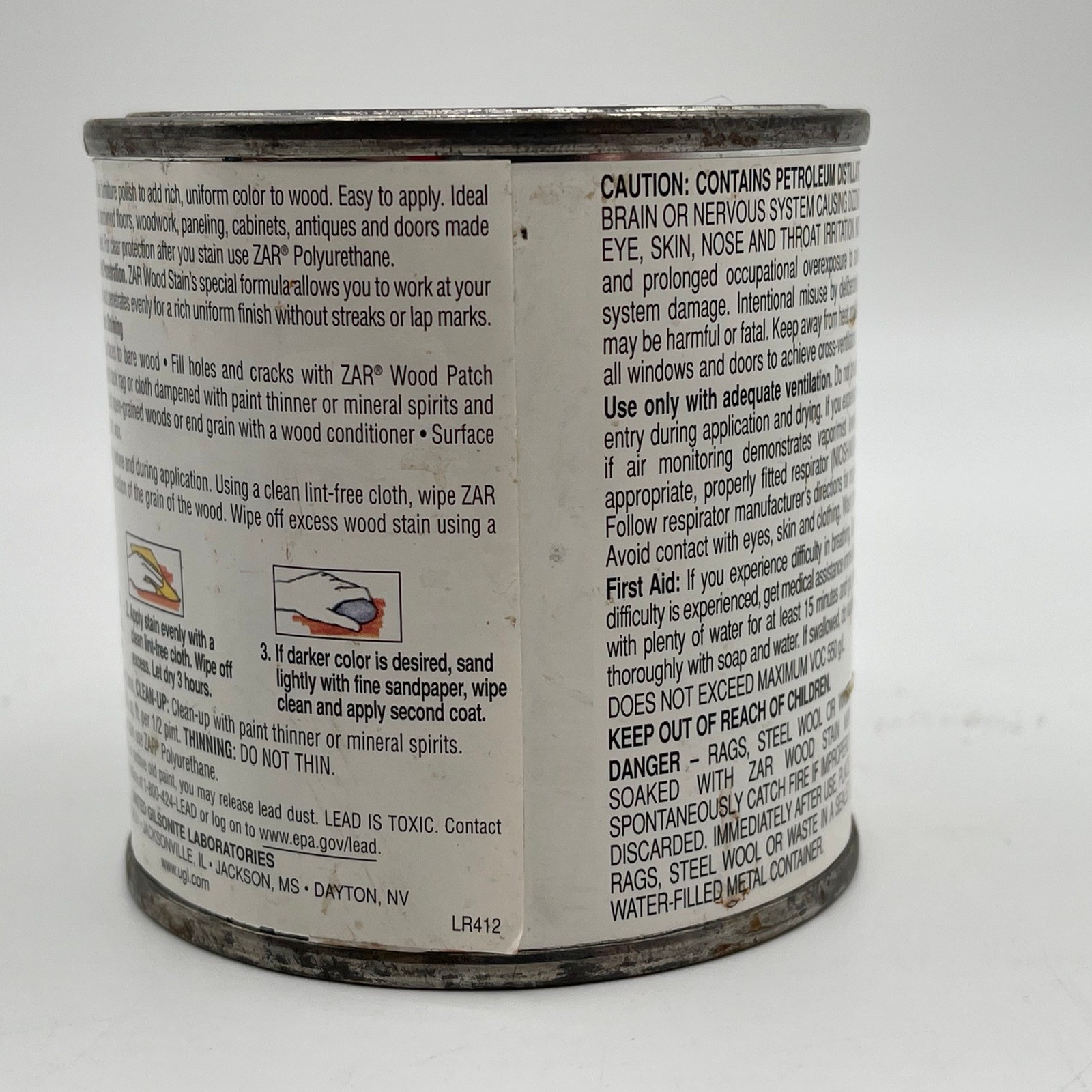ZAR Interior Oil-Based Wood Stain 110 Salem Maple 1/2 PT 236 mL Fast Drying