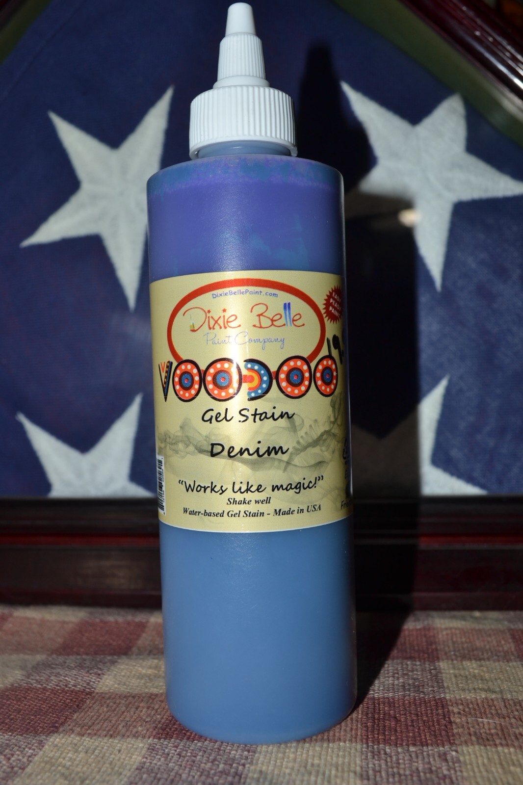 DIXIE BELLE VOODOO GEL STAIN DENIM WATER BASED 8 oz BRAND NEW