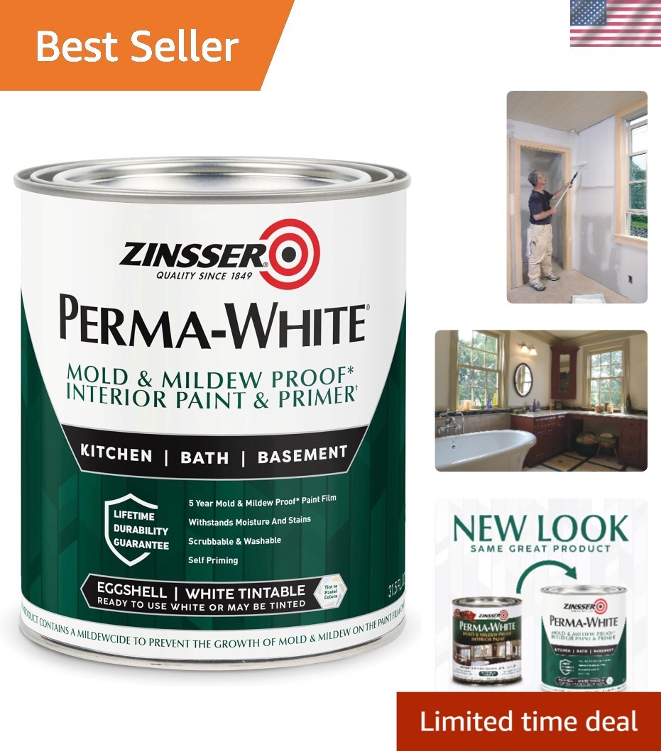 Transform Your Space with PERMA-WHITE Interior Paint – Eggshell White 0 Qt Can