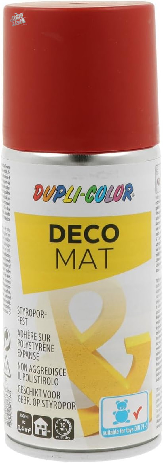 DECO MAT RAL 3000 Matte Fire Red Spray Paint 150ml Professional Enamel Mot