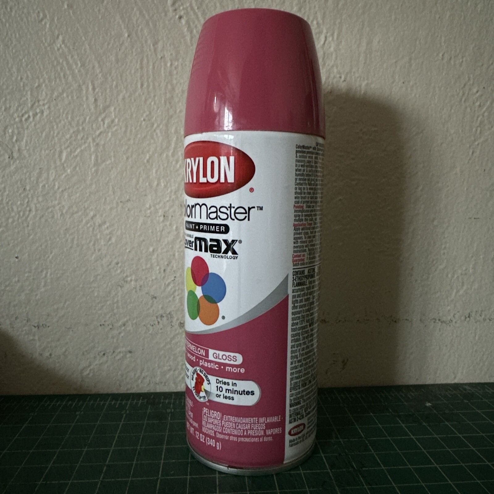 Krylon ColorMaster 53533 Watermelon Gloss Acrylic Enamel spray paint 12 oz metal