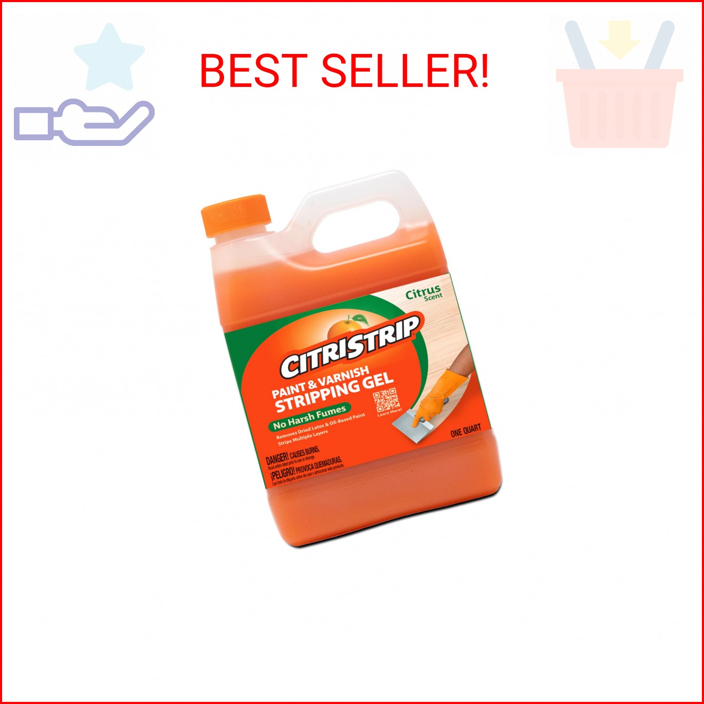 Citristrip® Paint & Varnish Stripping Gel, 1 Quart