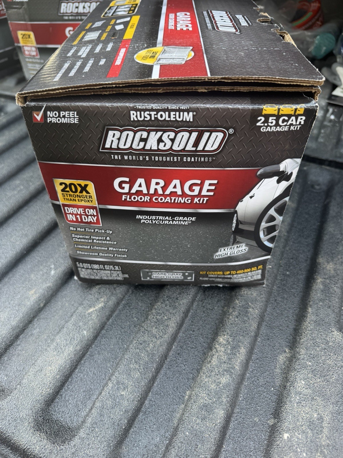 180 oz. Dark GrayPolycuramine 2.5 CarGarage Floor Kit