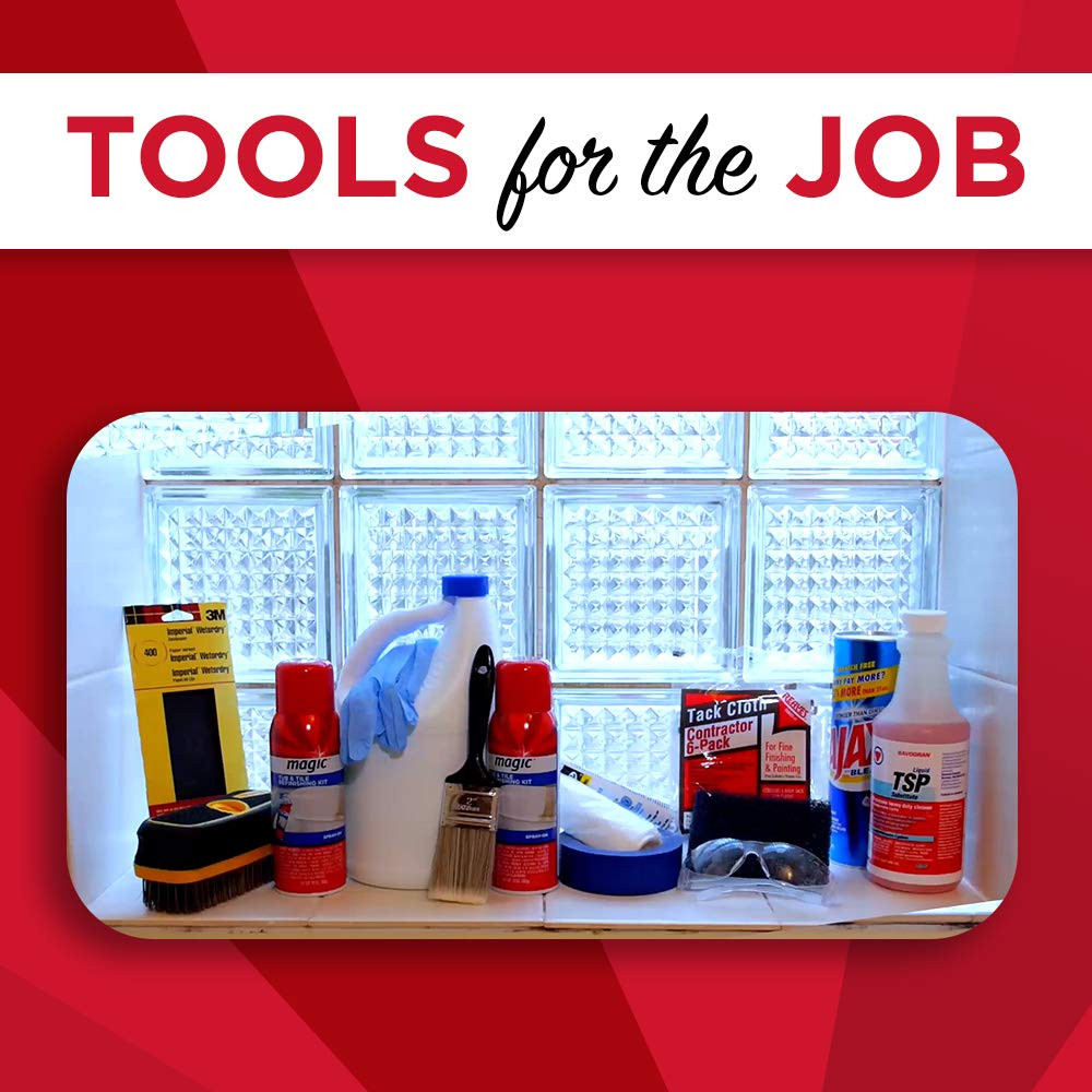Tub and Tile Refinishing Kit – Spray on Aerosol – Refinish Sinks Tile Por