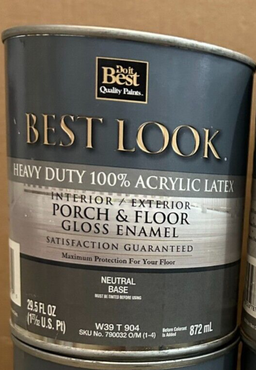 New Best Look interior exterior porch & floor gloss enamel 29.5 oz neutral base