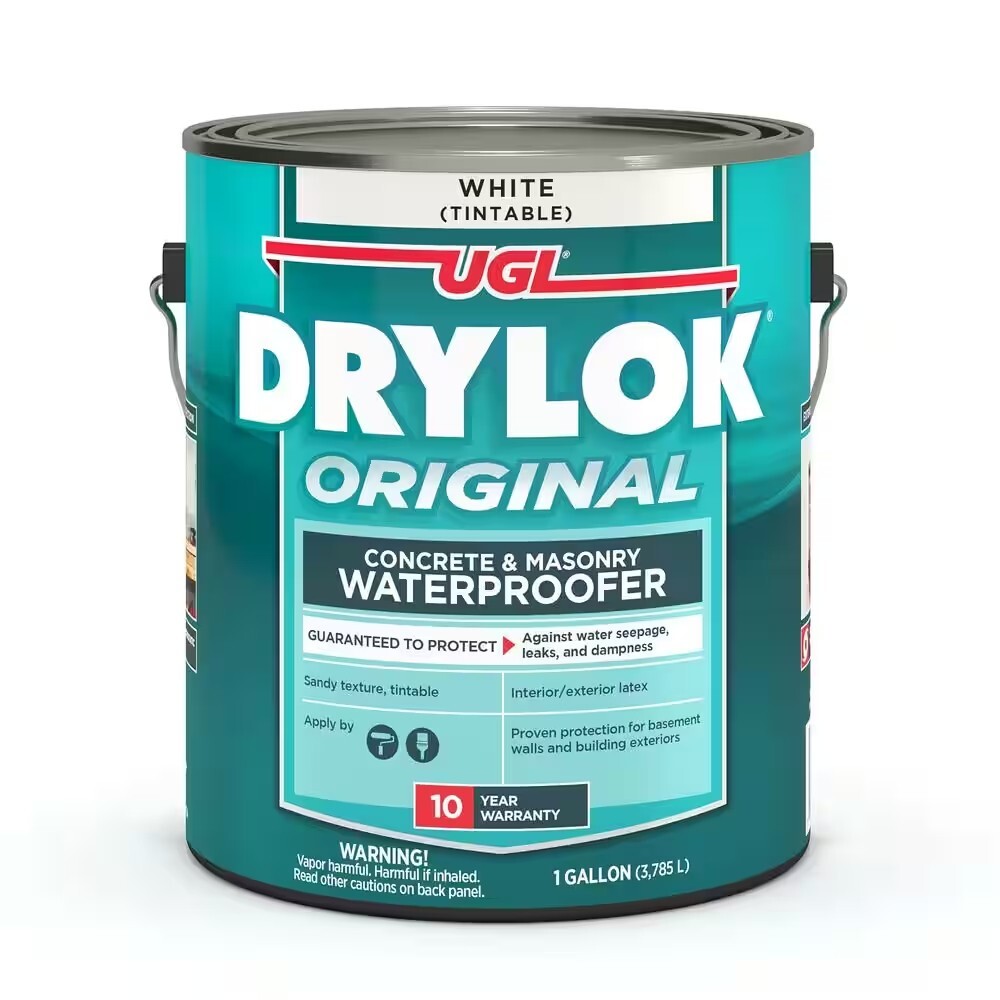 1 gal. White Flat Latex Basement and Masonry Waterproofer Interior/Exterior Use