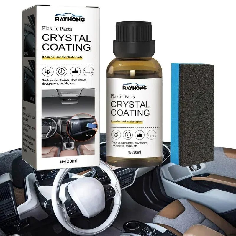 Plastic Trim Restorer Crystal Coating Car Plastic Parts Refurbish Agent 30 ML