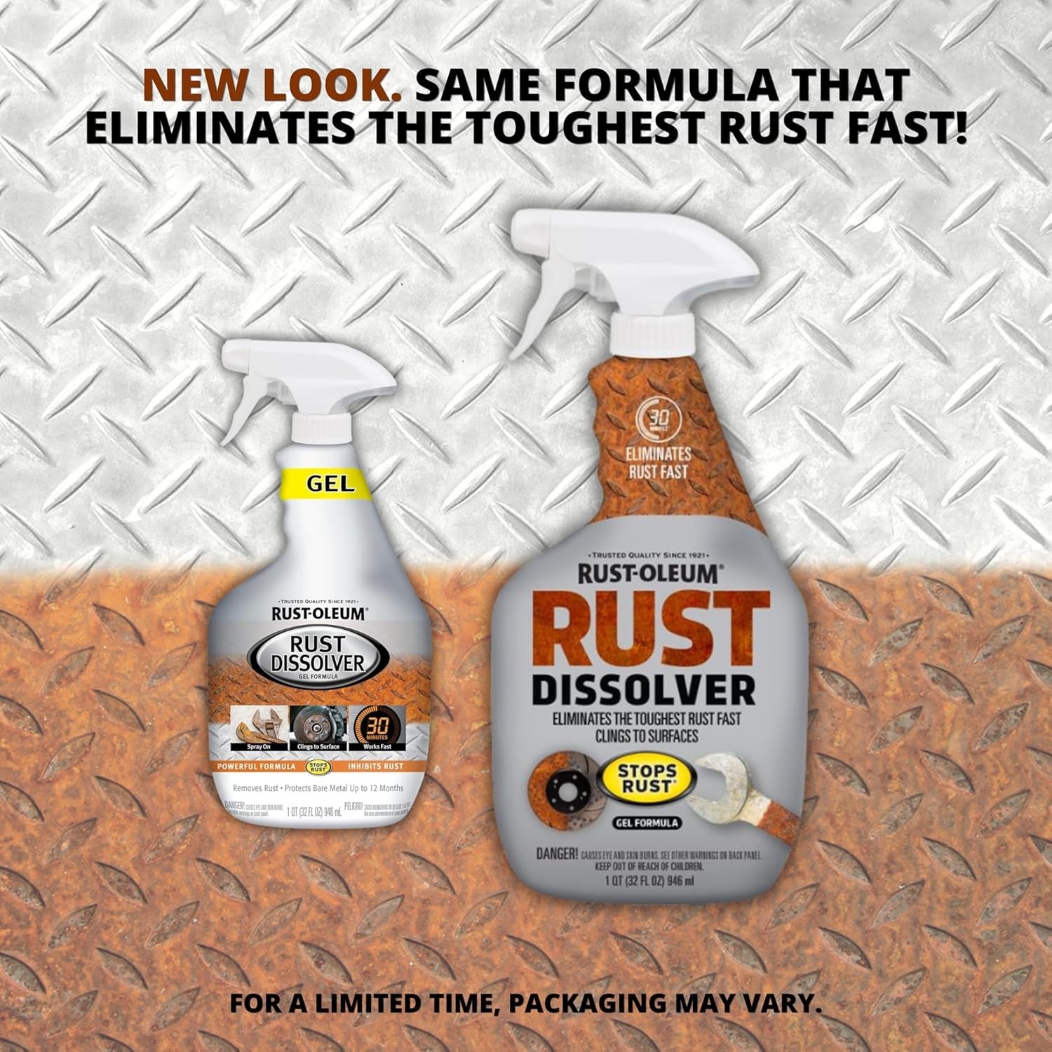Rust-Oleum Rust Dissolver Gel Spray 32oz Heavy Duty Corrosion Remover