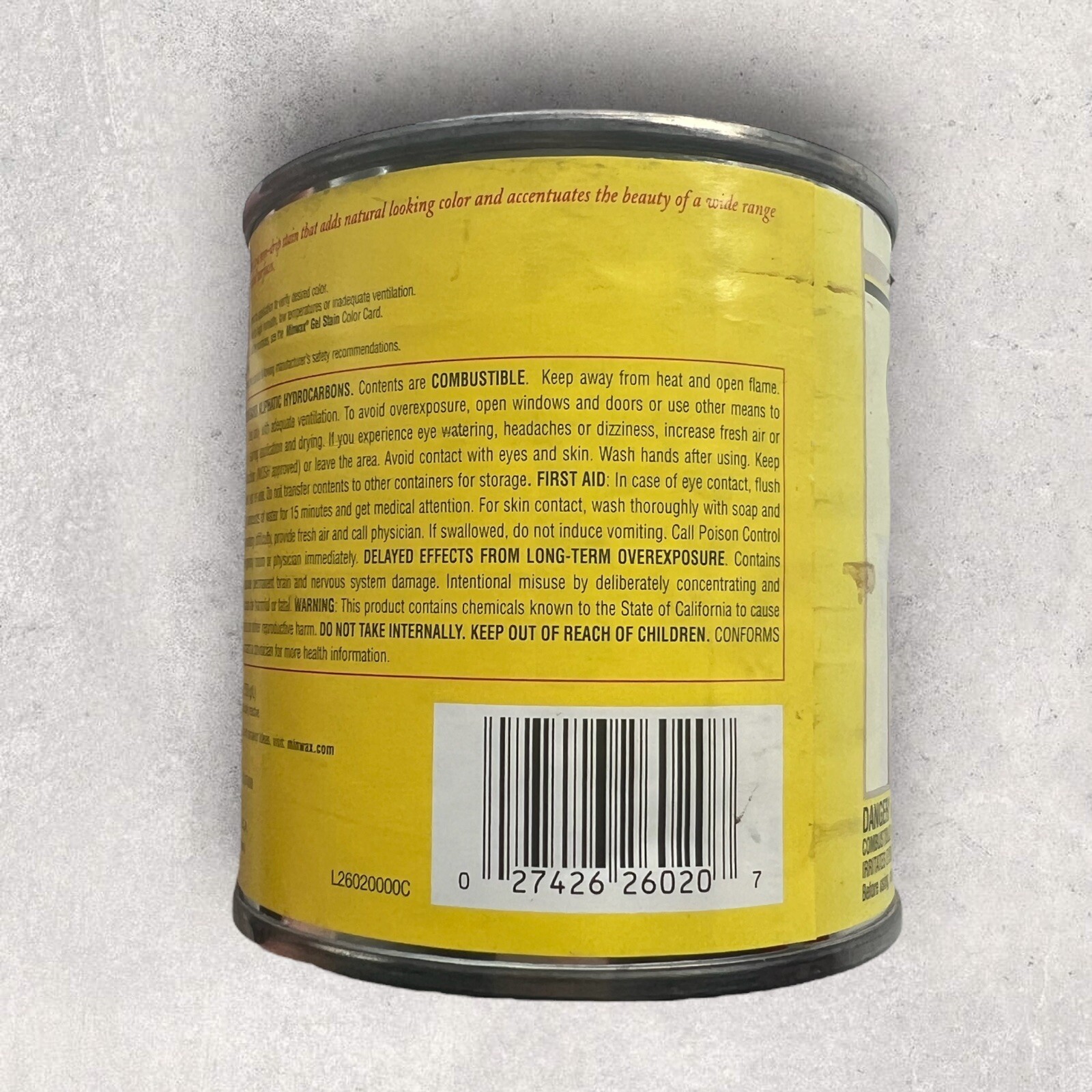 Minwax Wood Gel Stain AGED OAK #602 Fiberglass Metal Multi Surface 1/2 pint/8oz