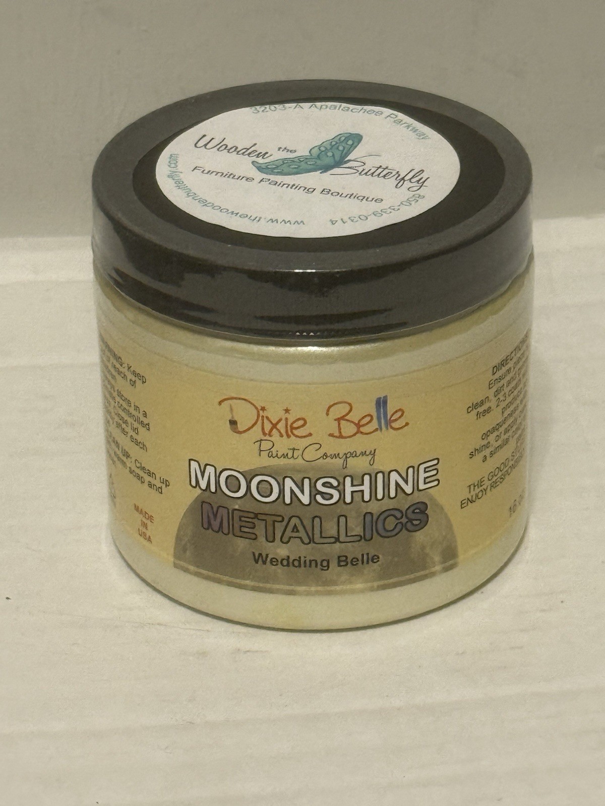 DIXIE BELLE MOONSHINE METALLICS PAINT WEDDING BELLE 16OZ