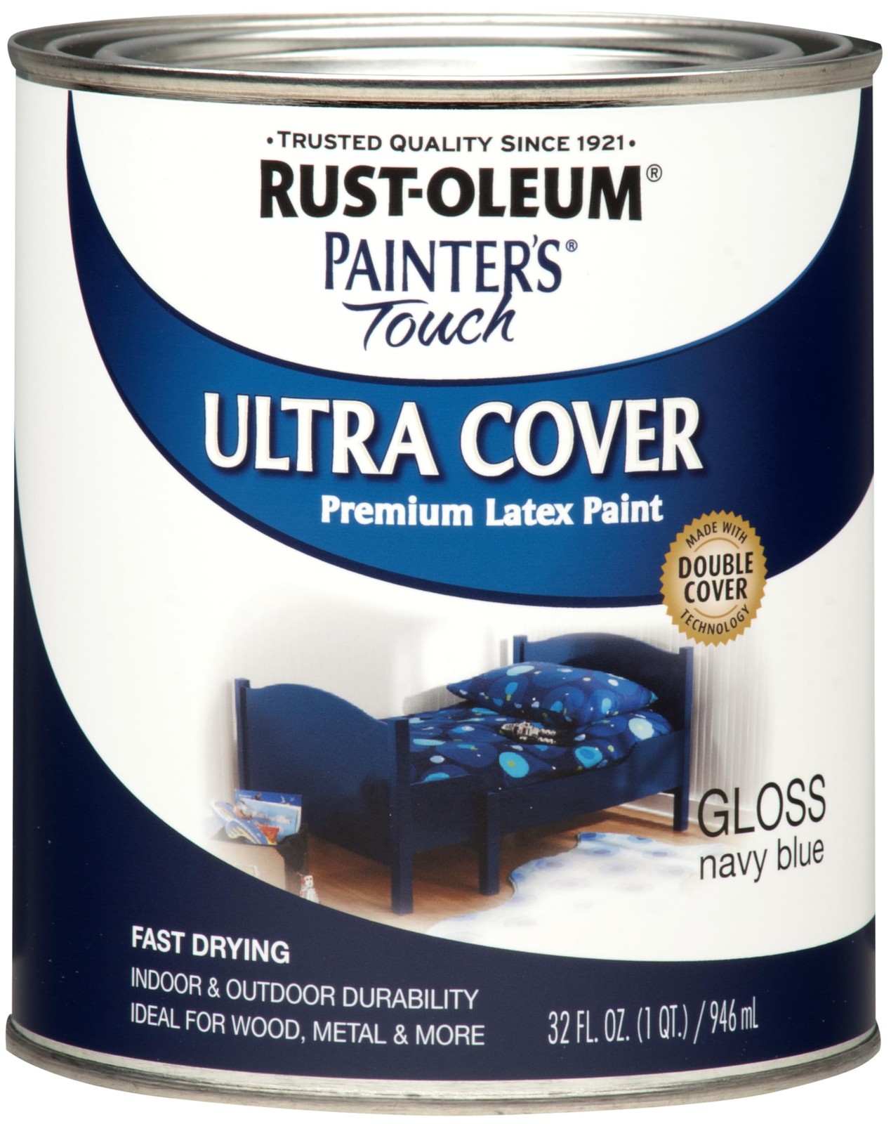 Rust Oleum Painter’s Touch Gloss Navy Blue 1 Quart Multi Purpose Paint