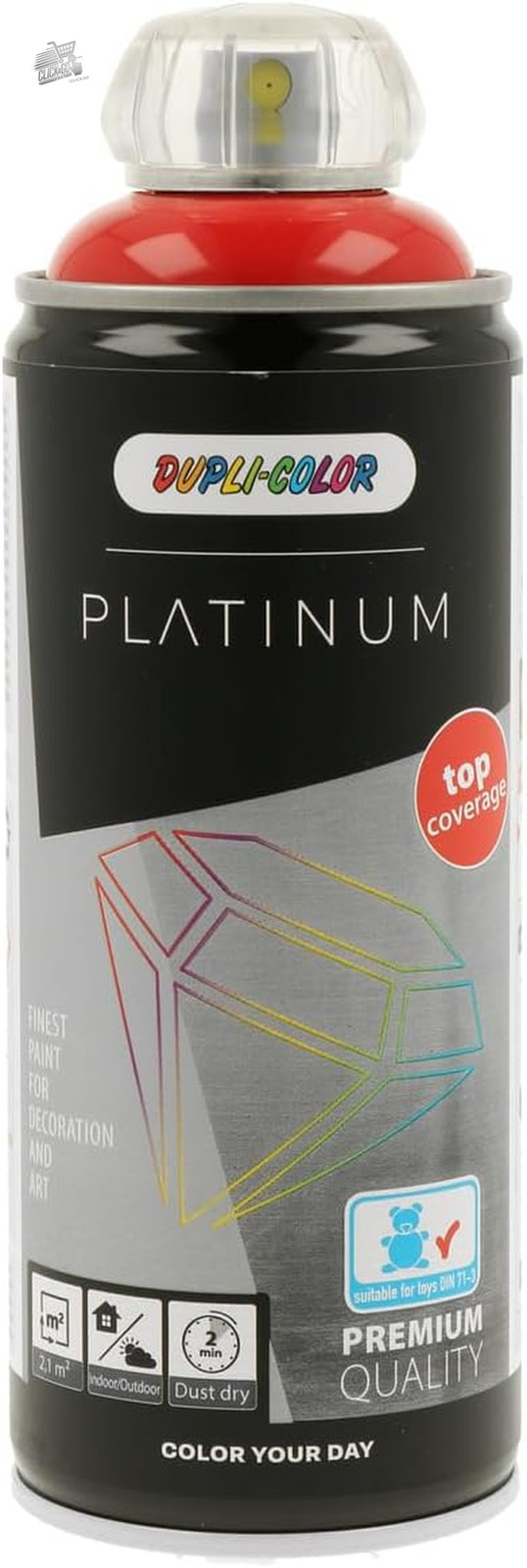 Spray Paint 720994 Platinum RAL 3020 Traffic Red Gloss Acrylic Enamel 400