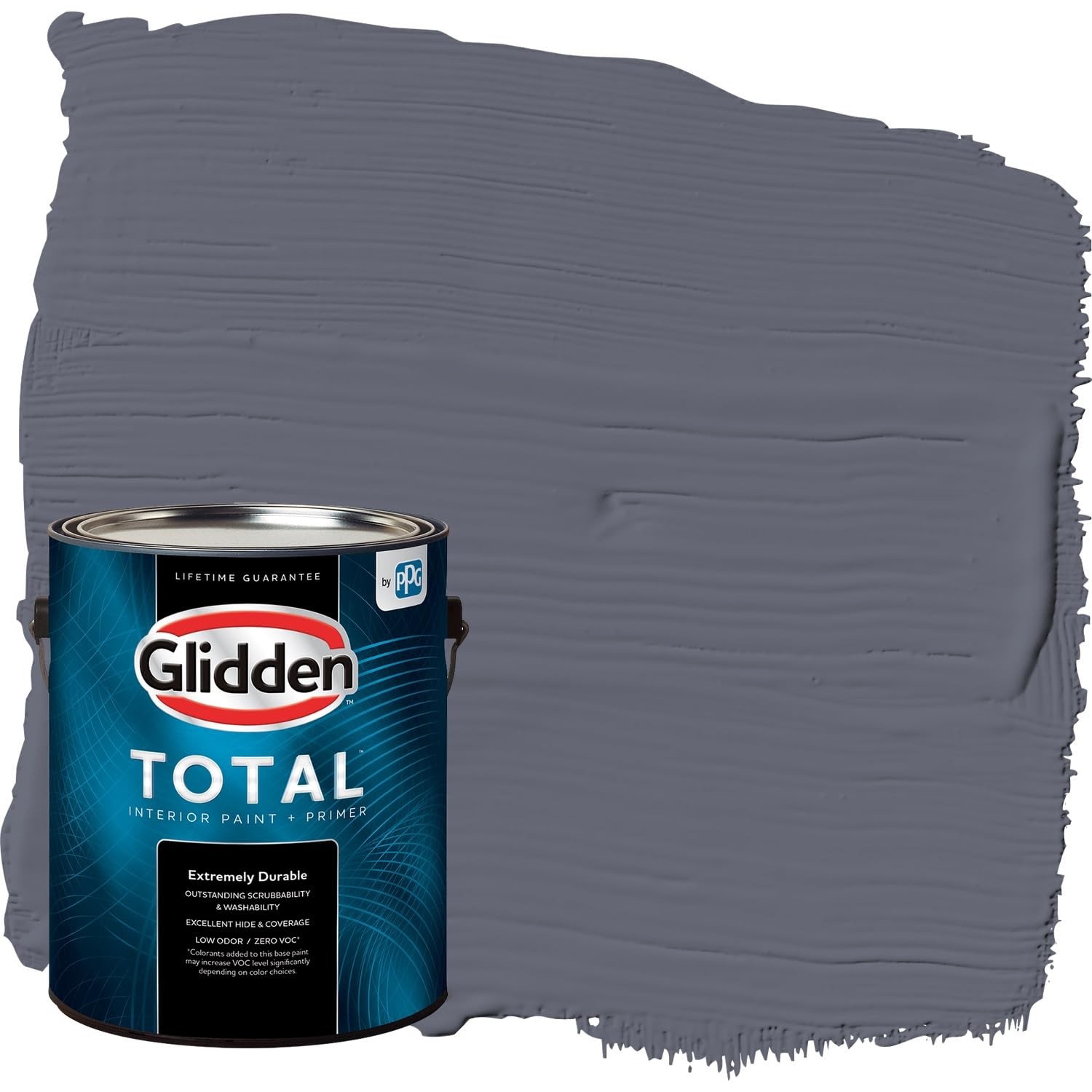 Glidden Total Interior Wall All-In-One Alley Cat/Purple Flat 1 Gallon