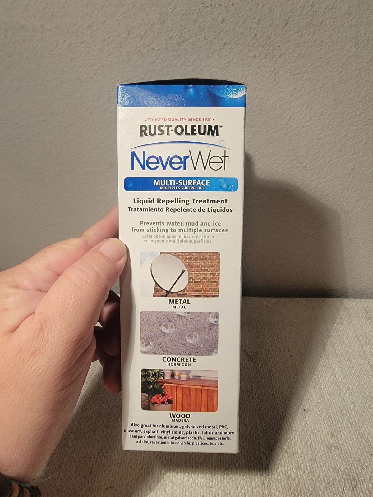 Multi-Surface Liquid Repelling Treatment Rust-Oleum NeverWet Frosted Clear NEW