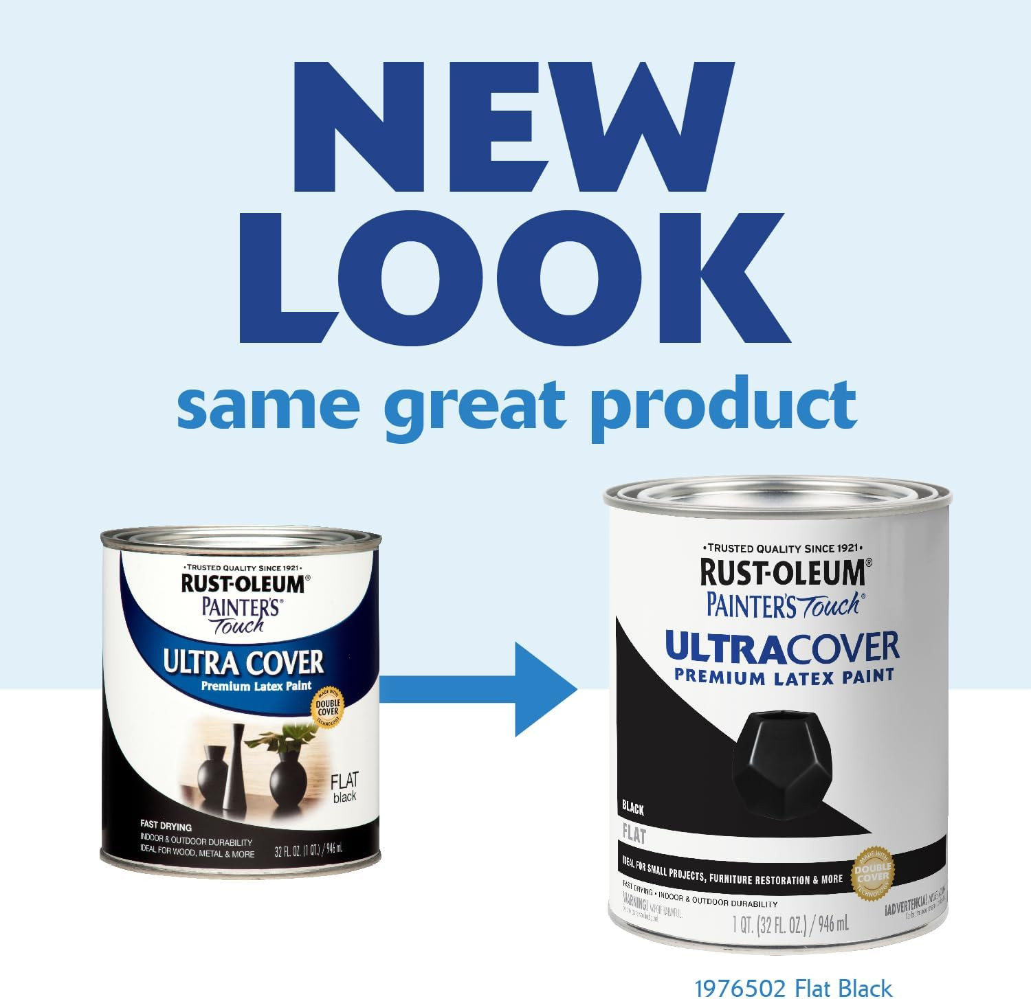 Rust-Oleum Painter’S Touch Latex Brush-On Paint, Flat Black | Interior/Exterior