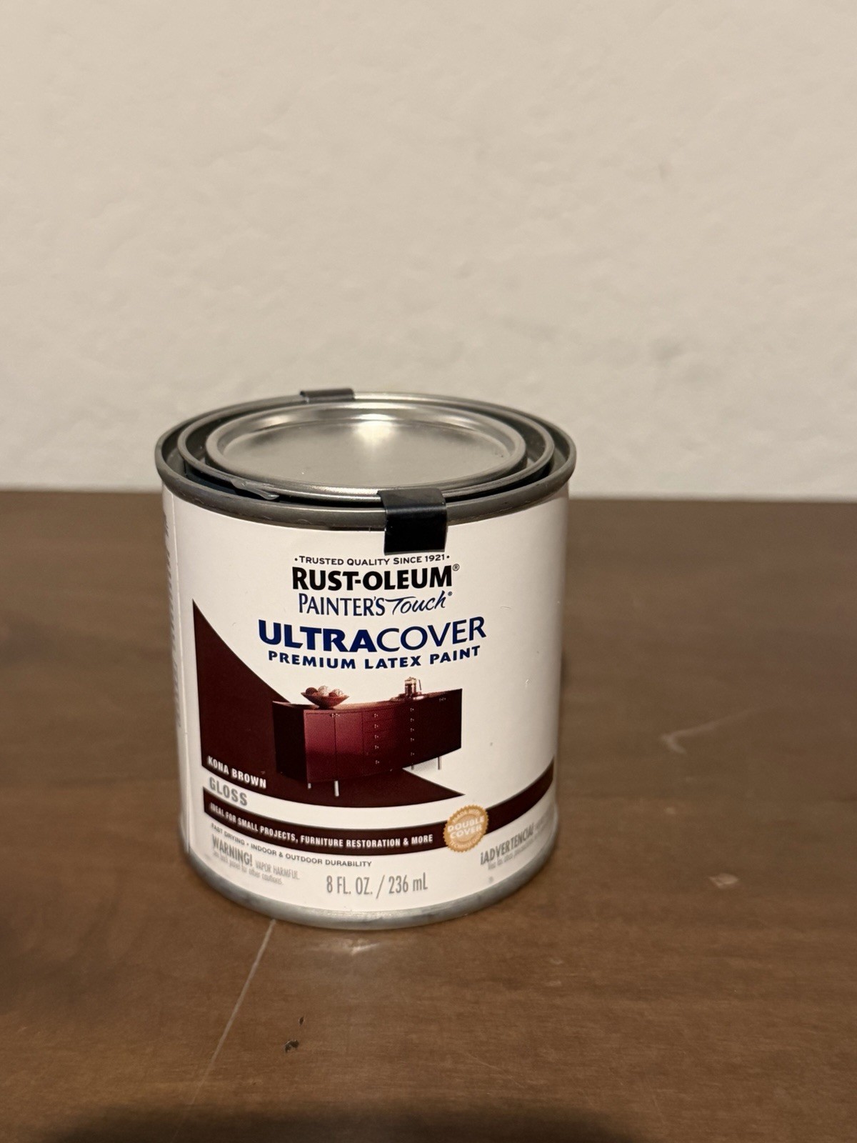 Rust Oleum Painter’s Touch Ultra Cover Gloss Kona Brown 8oz Multi Surface Paint