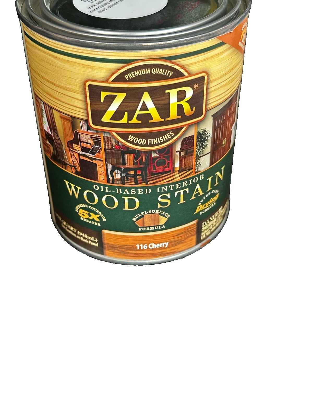 Zar Interior Stain 116 CHERRY Quart New Discontinued