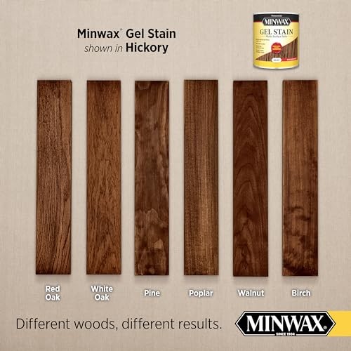 Minwax Hickory Gel Stain Quart Non Drip Wood Finish For Indoor Projects