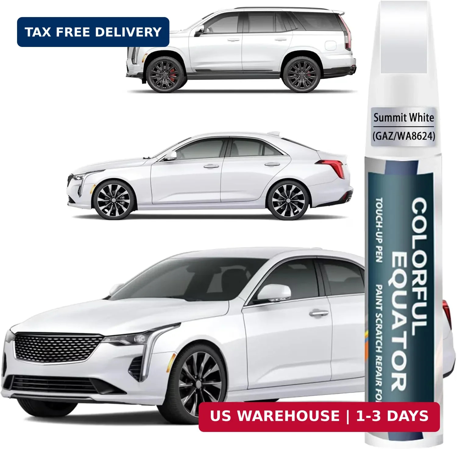Touch Up Paint Kit For GM GAZ WA8624 Summit White Professional Finish OEM