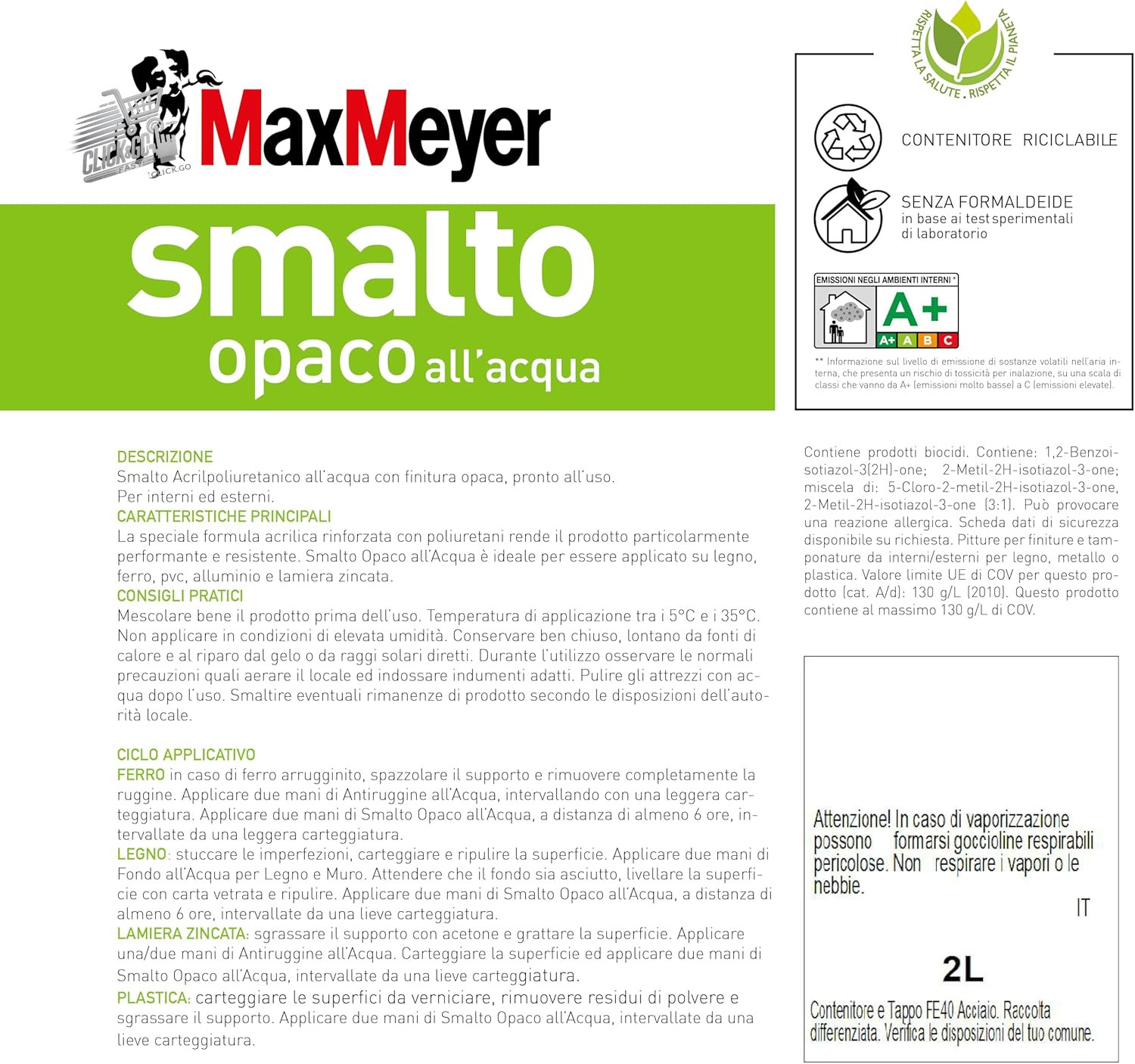 White Matte Polyurethane Water Enamel 2L