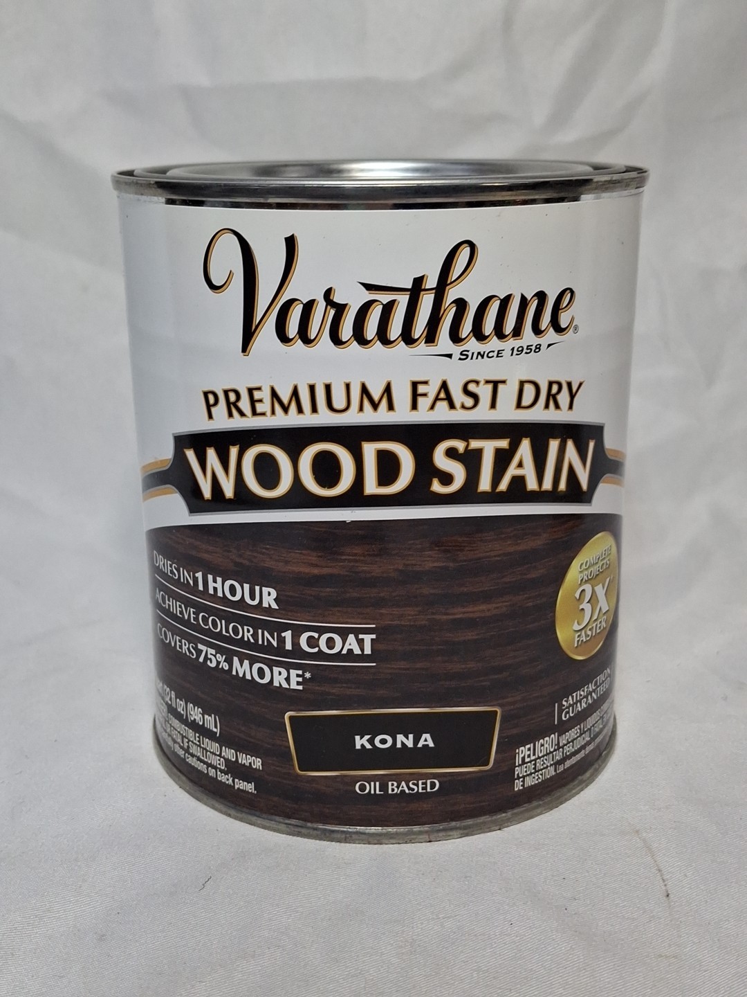 Varathane “KONA” Fast Dry Oil Based Wood Stain for Interior Projects, 1 Quart
