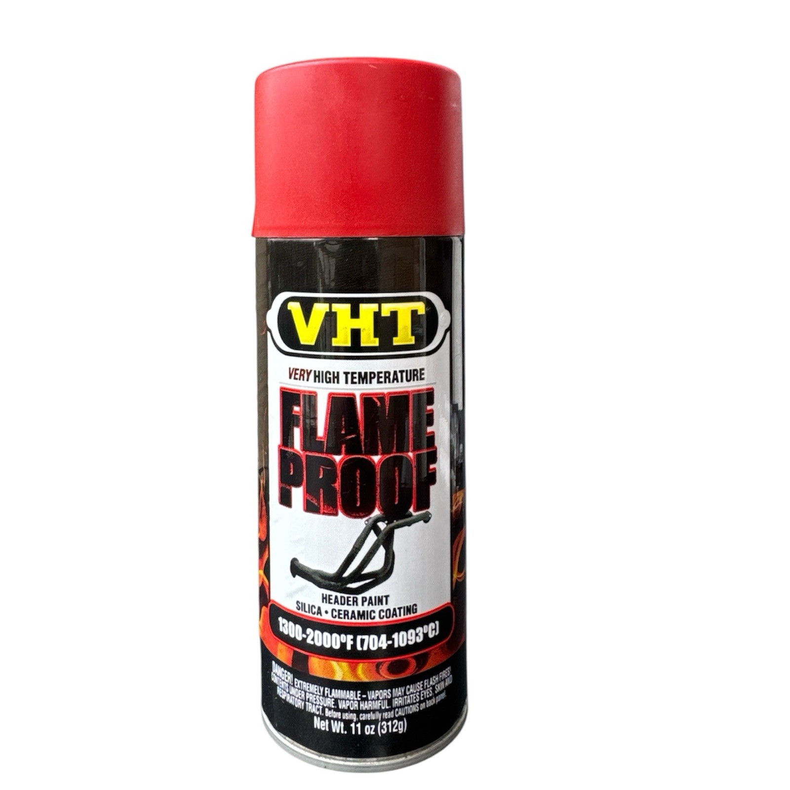 VHT SP109 High Temperature Flame Proof FLAT RED Header Spray Paint – 11oz