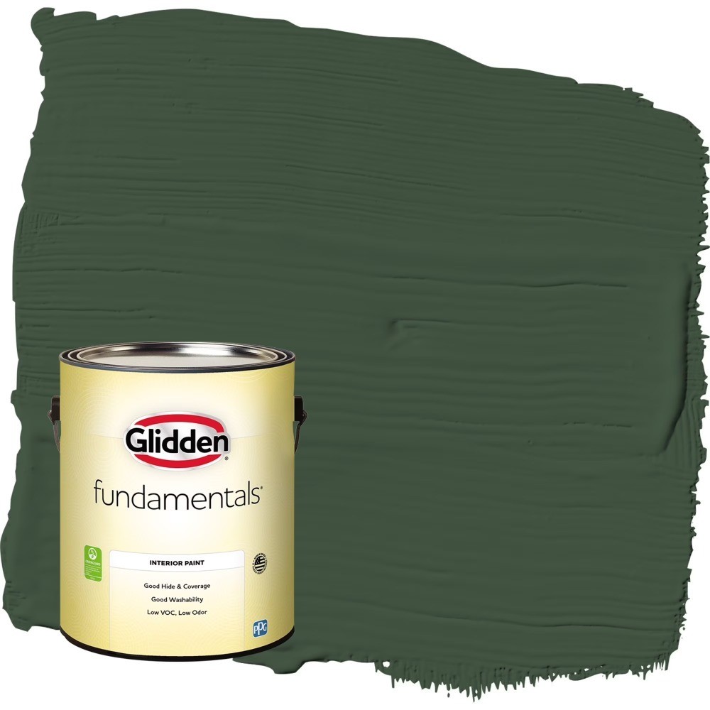 1 Gallon Green and Eggshell Interior Paint for Home Walls and Ceilings