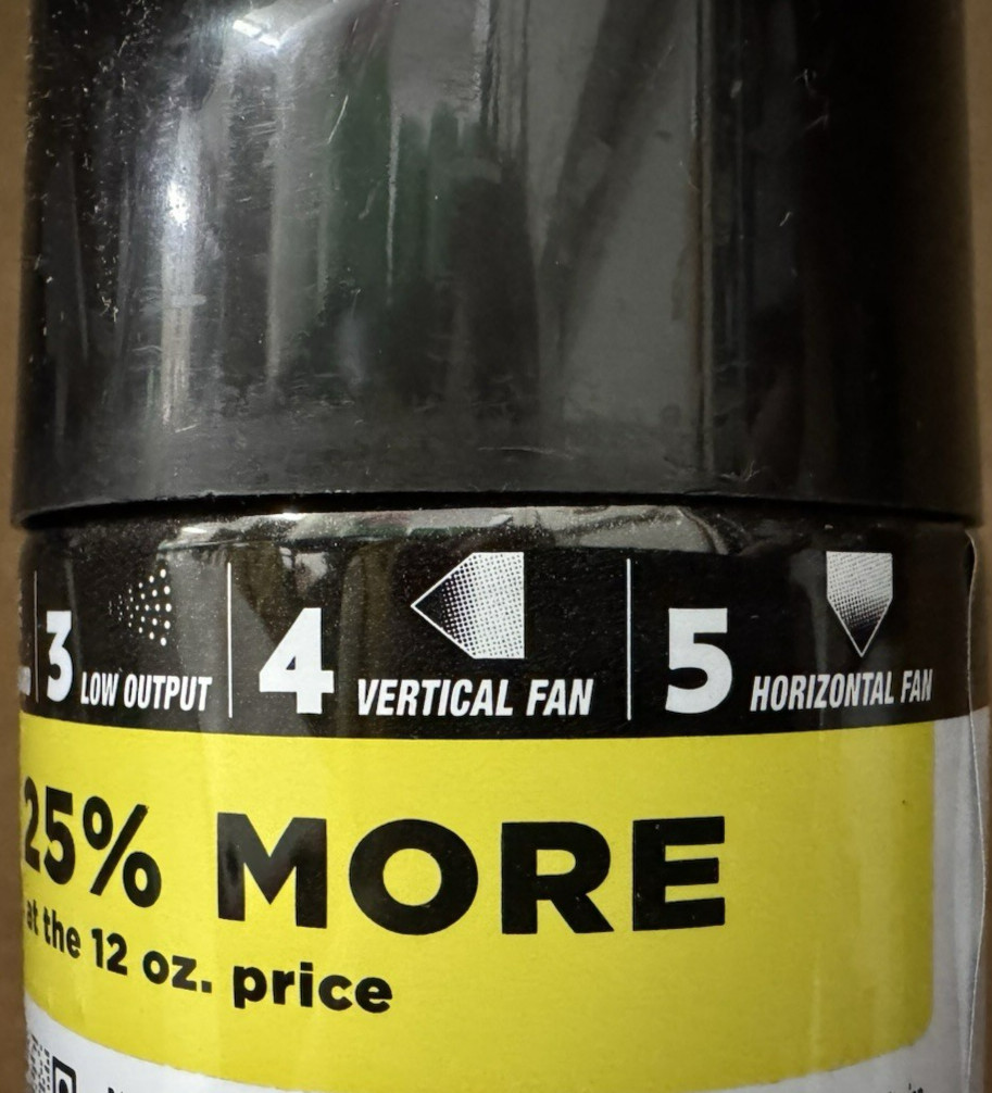 2 15-ounce cans Rust-Oleum 5 in 1 Custom Spray – Spray Paint/Gloss Black Enamel