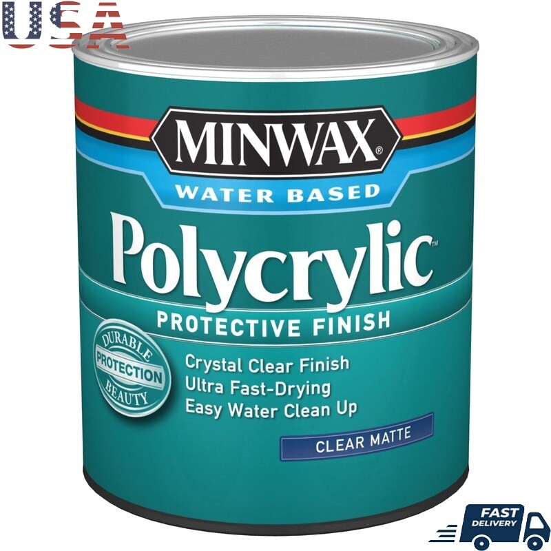 Polycrylic Protective Finish Clear Matte Quick Dry Wood Top Coat Indoor Use