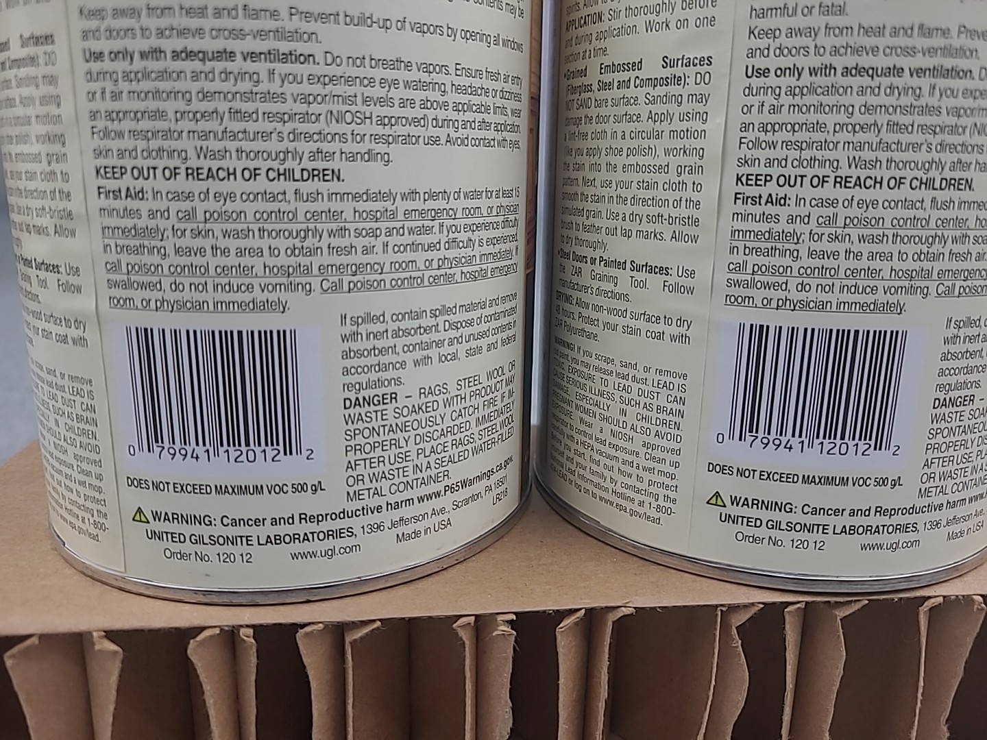 Zar 1120 Teak Natural Oil-Based Interior Wood Stain 1 Quart New