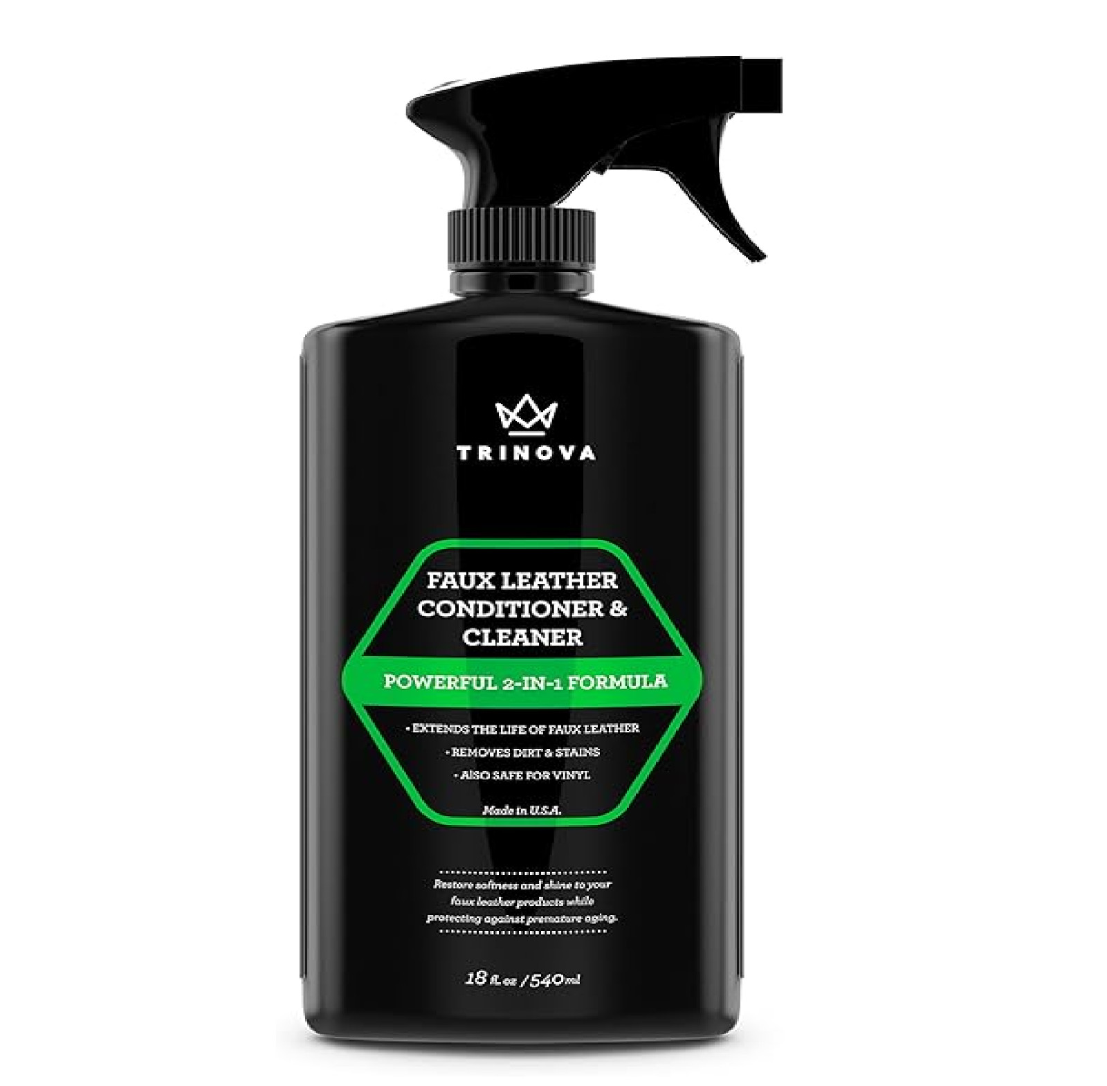 TriNova Faux Leather Cleaner & Conditioner for Vinyl & Synthetic Surfaces