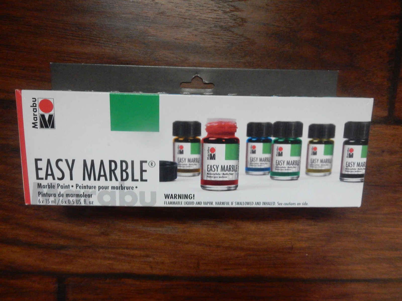 Marabu Creative Easy Marble Paint Starter Set 6 Package. 6x15ml