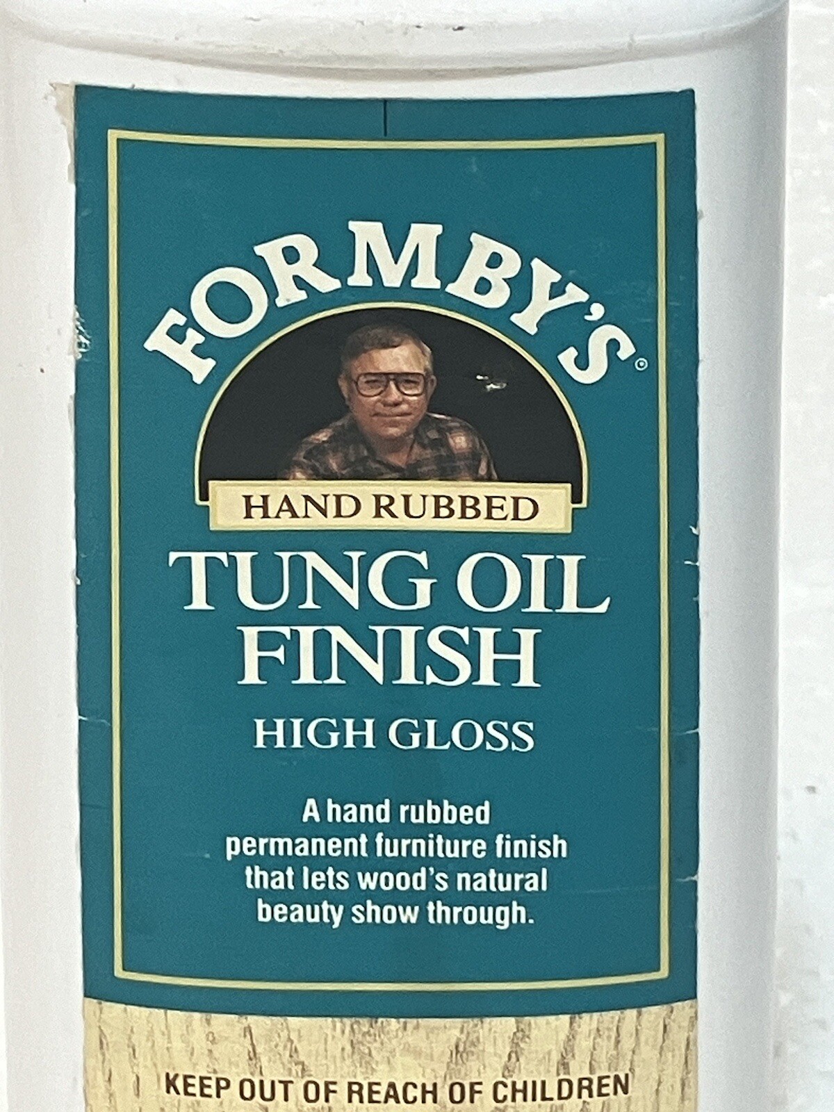 Formby’s Tung Oil Finish High Gloss Wood Protector Large 16oz Vintage Bottle New