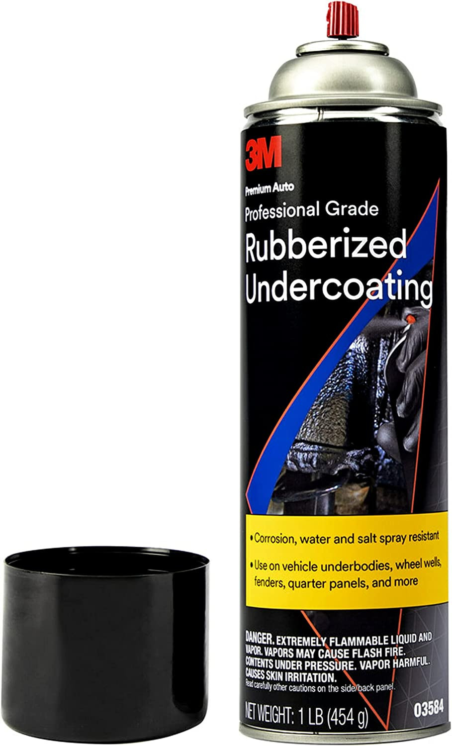 Heavy-Duty Durable Matte Rubberized Undercoating – 16 oz. Aerosol – Black