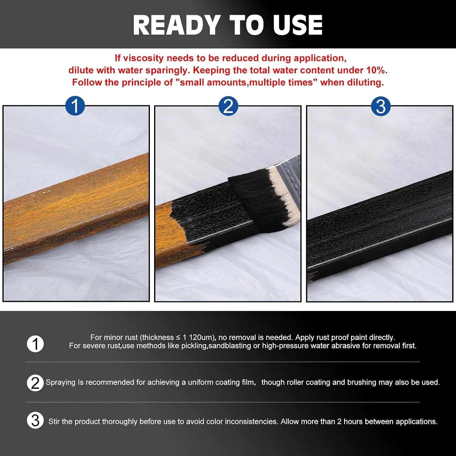 Exceptional 64oz Rust Converter & Metal Primer – Waterproof & Resistant Finish