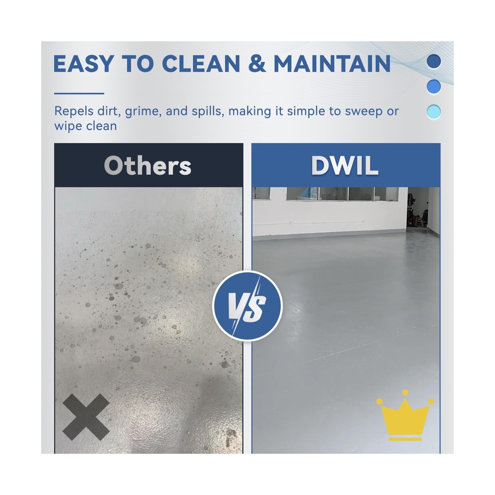 DWIL Garage Floor Epoxy Kit, Water-based Garage Floor Paint, High Gloss Epoxy…