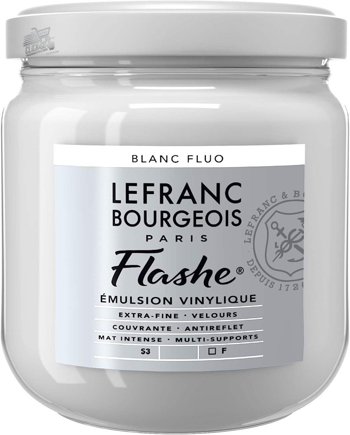 LB ACRYLIC FLASHES 400ML FLUORESCENT WHITE ACRYLIC COLOR EXTRA FINE VINYL LEFRANC