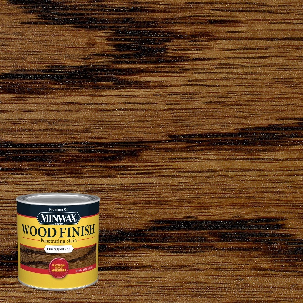 227164444 Wood Finish Stain, Dark Walnut, 1/2 Pint, (1 Piece, 1 Pack)