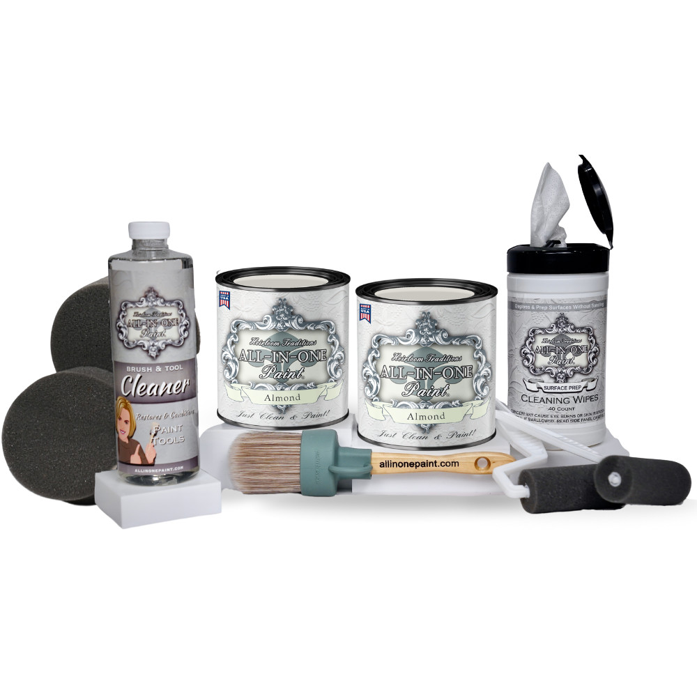 ALL-IN-ONE Paint 2 Quart Cabinet Paint Bundle – Almond